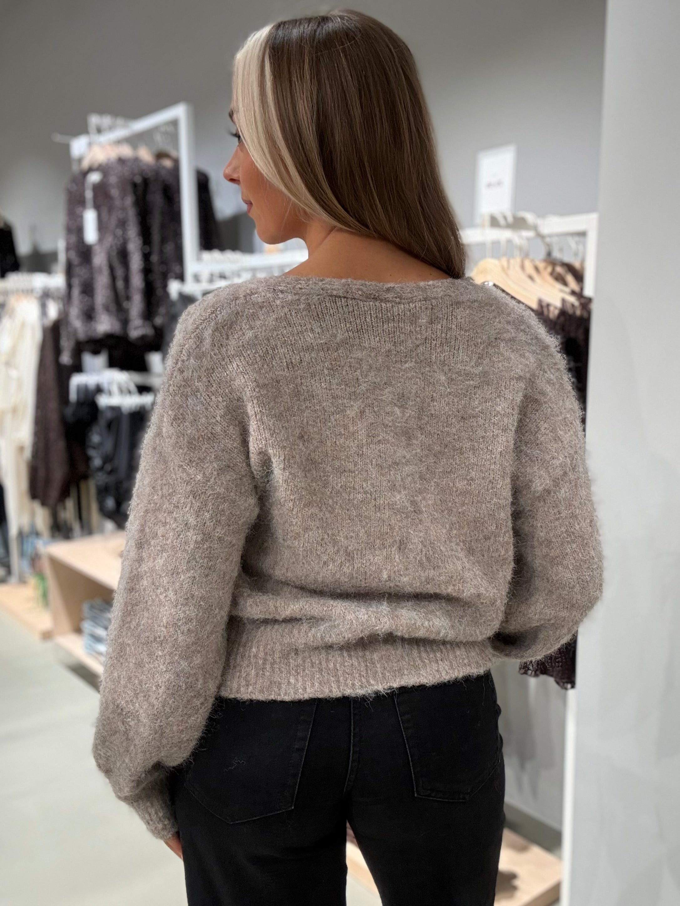 VILINNA Cardigan - Natural Melange